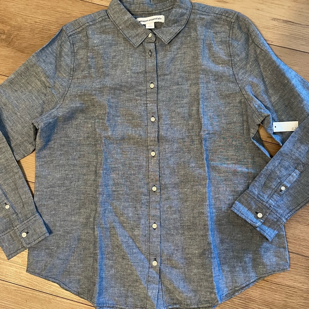 Amazon Chambray Button-Up Shirt